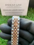 Rolex Lady Datejust Rose Gold 31MM Two-Tone Black Dial Oyster Perpetual Jubilee Bracelet Watch