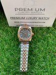 Rolex Lady Datejust Rose Gold 31MM Two-Tone Black Dial Oyster Perpetual Jubilee Bracelet Watch