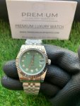 Rolex Lady Datejust Diamond 31MM Stainless Steel Green Dial Oyster Perpetual Jubilee Bracelet Watch