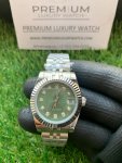 Rolex Lady Datejust Diamond 31MM Stainless Steel Green Dial Oyster Perpetual Jubilee Bracelet Watch