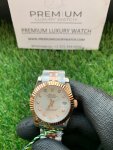 Rolex Datejust Lady 31mm Rose Gold/Steel Dial With Diamond Marker Silver Dial Oyster Perpetual Watch