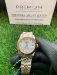 Rolex Datejust Lady 31mm Rose Gold/Steel Dial With Diamond Marker Silver Dial Oyster Perpetual Watch