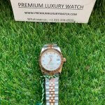 Rolex Datejust Lady 31mm Rose Gold/Steel Dial With Diamond Marker Silver Dial Oyster Perpetual Watch