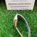 Womens Rolex with diamond bezel Datejust 31MM Steel And Rose Gold Chocolate Dial Wrist Watch