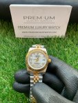 Rolex Ladies 2 Tone Datejust 31MM Gold/White Roman Dial Oyster Perpetual Jubilee Bracelet Watch