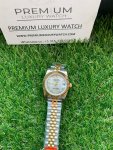 Rolex Ladies 2 Tone Datejust 31MM Gold/White Roman Dial Oyster Perpetual Jubilee Bracelet Watch