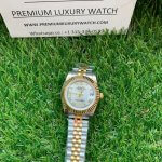 Rolex Ladies 2 Tone Datejust 31MM Gold/White Roman Dial Oyster Perpetual Jubilee Bracelet Watch