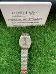 Rolex ladies Datejust Two-Tone 31MM Yellow Gold Sliver Dial Diamond Oyster Perpetual Jubilee Bracelet Watch