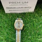 Rolex ladies Datejust Two-Tone 31MM Yellow Gold Sliver Dial Diamond Oyster Perpetual Jubilee Bracelet Watch