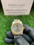 Rolex ladies Datejust Two-Tone 31MM Yellow Gold Sliver Dial Diamond Oyster Perpetual Jubilee Bracelet Watch