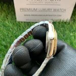Rolex ladies Datejust Two-Tone 31MM Yellow Gold Sliver Dial Diamond Oyster Perpetual Jubilee Bracelet Watch