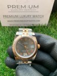 Rolex Datejust Gray Roman Dial ladies Two Tone 31MM Gold Oyster Perpetual Jubilee Bracelet Watch