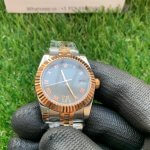 Rolex Datejust Gray Roman Dial ladies Two Tone 31MM Gold Oyster Perpetual Jubilee Bracelet Watch