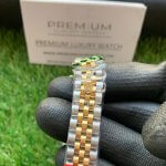 Ladies Datejust 31MM Rolex Yellow Gold/Steel White MOP Dial With Diamond Marker Oyster Perpetual Jubilee Bracelet Watch