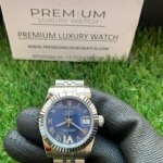 Rolex Oyster Perpetual Datejust 31MM Lady Blue Roman Dial Jubilee Bracelet Watch