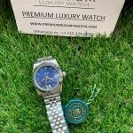 Rolex Oyster Perpetual Datejust 31MM Lady Blue Roman Dial Jubilee Bracelet Watch