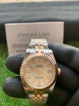 Rolex 31mm Datejust Diamond Bezel Two Tone Rose Gold/Steel Mop Dial Oyster Perpetual Watch