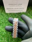 Rolex 31mm Datejust Diamond Bezel Two Tone Rose Gold/Steel Mop Dial Oyster Perpetual Watch