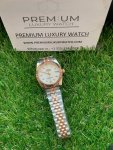 Rolex 31mm Datejust Diamond Bezel Two Tone Rose Gold/Steel Mop Dial Oyster Perpetual Watch