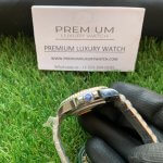 GMT Master II Black Dial Rolex Stainless Steel Orange Ceramic Bezel Jubilee Bracelet