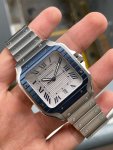 Cartier watch 100XL | 40MM Cartier Santos - Blue Bezel Men’s Watch WSSA0047
