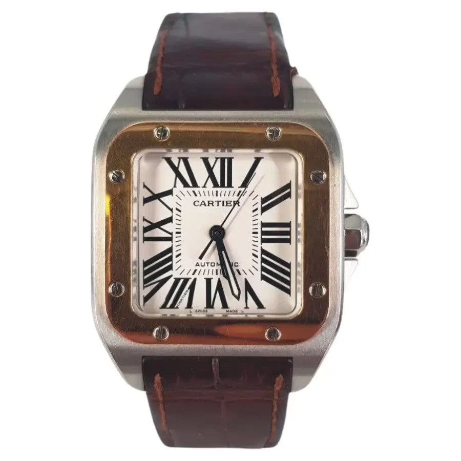 cartier santos rose gold