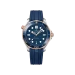 Omega seamaster blue rubber strap 300M Co‑Axial Master Chronometer 42 Mm Automatic Men’s Watch