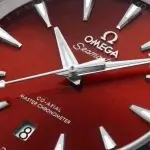 Omega Aqua Terra 38MM Seamaster 150m Co-Axial Master Chronometer  Red Dial Men’s Wrist Watch