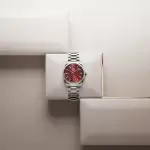 Omega Aqua Terra 38MM Seamaster 150m Co-Axial Master Chronometer  Red Dial Men’s Wrist Watch