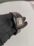 Santos De Cartier Black Dial Two-Tone Skeleton 40MM Stainless Steel Men’s Watch WHSA0015