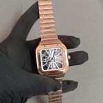 Cartier Skeleton watch Rose Gold White Dial 40MM Stainless Steel