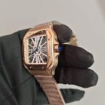 Cartier Skeleton watch Rose Gold White Dial 40MM Stainless Steel