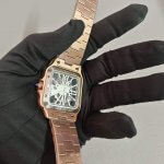 Cartier Skeleton watch Rose Gold White Dial 40MM Stainless Steel