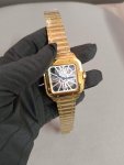 Cartier Santos dumont Skeleton Dial Yellow Gold 40MM Stainless Steel Men’s Watch