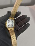 Cartier Santos dumont Skeleton Dial Yellow Gold 40MM Stainless Steel Men’s Watch