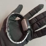 Santos De Cartier Black Large ADLC Steel Bracelet Wrist Watch