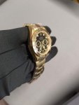 Rolex Daytona all Gold 40MM Black Diamond Dial Yellow Gold Bezel Oyster Bracelet 116508