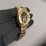 Rolex Daytona all Gold 40MM Black Diamond Dial Yellow Gold Bezel Oyster Bracelet 116508