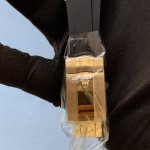 Rolex Sky Dweller Yellow Gold 42MM Black Dial Rubber Strap 326238 Watch