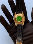 Rolex Sky Dweller Yellow Gold 42MM Black Dial Rubber Strap 326238 Watch