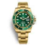 Rolex Submariner Green Gold Date 40MM Amp Ceramic Bezel Oyster Bracelet 116618LN