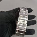 Cartier Santos Two Tone Large Skeleton Dial 40MM Stainless Steel Men’s Watch WHSA0015