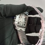 Cartier Santos Two Tone Large Skeleton Dial 40MM Stainless Steel Men’s Watch WHSA0015