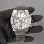 Audemars Piguet Royal Oak White Dial Chronograph 42mm Stainless Steel Watch