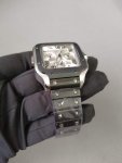 Cartier Santos XL Chronograph Silver Dial Men’s Watch WSSA0017
