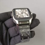 Cartier Santos XL Chronograph Silver Dial Men’s Watch WSSA0017