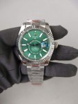 New Rolex Sky Dweller Green Index Dial 42mm Oyster Bracelet 336934 Watch