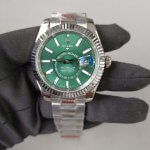 New Rolex Sky Dweller Green Index Dial 42mm Oyster Bracelet 336934 Watch