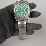New Rolex Sky Dweller Green Index Dial 42mm Oyster Bracelet 336934 Watch