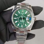 New Rolex Sky Dweller Green Index Dial 42mm Oyster Bracelet 336934 Watch